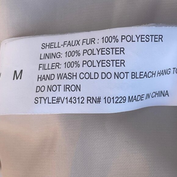 STOOSH by 26 International Women's Knit Textured Faux Fur Cord Puffer Jacket M - Picture 12 of 13